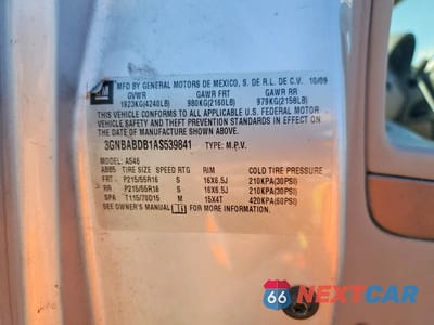 Zdjęcie 13 z 13 samochodu: 2010 CHEVROLET HHR LT VIN:3GNBABDB1AS539841 - miniatura
