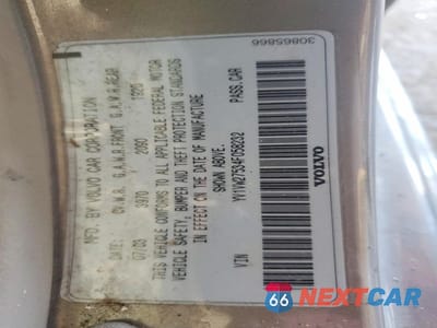 Zdjęcie 12 z 12 samochodu: 2004 VOLVO V40 1.9T VIN:YV1VW27534F058232 - miniatura