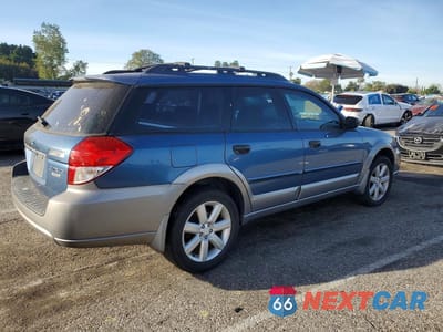 Trzecie zdjęcie samochodu z tyłu: 2009 SUBARU OUTBACK 2.5I VIN:4S4BP61C397343868 - miniatura