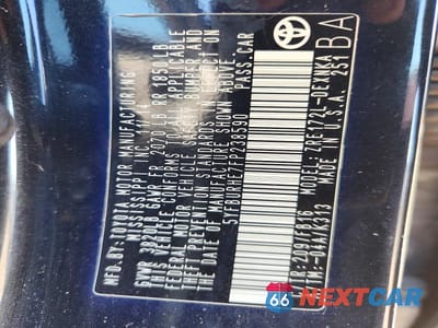 Zdjęcie 12 z 12 samochodu: 2015 TOYOTA COROLLA LE PLUS VIN:5YFBURHE7FP238590 - miniatura