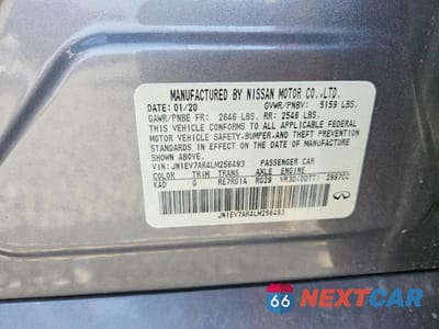 Zdjęcie 12 z 12 samochodu: 2020 INFINITI Q50 EDITION 30 VIN:JN1EV7AR4LM256493 - miniatura