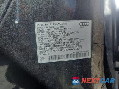Zdjęcie 13 z 13 samochodu: 2015 AUDI Q7 VIN:WA1DGAFE1FD019691 - miniatura