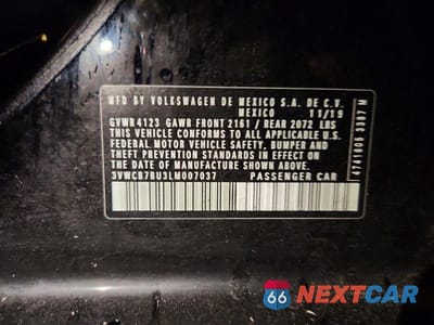 Zdjęcie 12 z 12 samochodu: 2020 VOLKSWAGEN JETTA S VIN:3VWCB7BU3LM007037 - miniatura