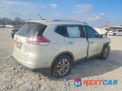 Trzecie zdjęcie samochodu z tyłu: 2016 NISSAN ROGUE SV VIN:KNMAT2MTXGP666652 - miniatura