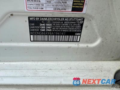 Zdjęcie 11 z 11 samochodu: 2008 MERCEDES-BENZ S 550 4MATIC VIN:WDDNG86X98A194141 - miniatura