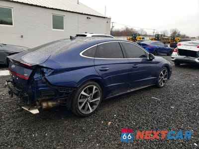 Trzecie zdjęcie samochodu z tyłu: 2022 HYUNDAI SONATA SEL PLUS VIN:5NPEJ4J27NH146769 - miniatura