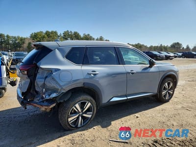 Trzecie zdjęcie samochodu z tyłu: 2021 NISSAN ROGUE SL VIN:5N1AT3CB9MC798220 - miniatura
