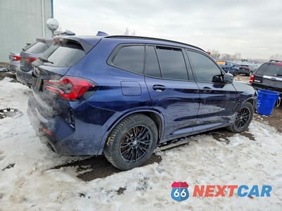 Trzecie zdjęcie samochodu z tyłu: 2023 BMW X3 M40I VIN:5UX83DP02P9P24381 - miniatura
