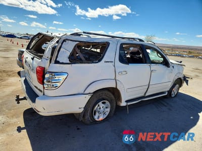 Trzecie zdjęcie samochodu z tyłu: 2002 TOYOTA SEQUOIA LIMITED VIN:5TDBT48A42S121070 - miniatura