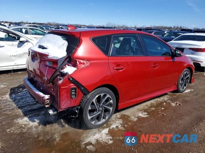 Trzecie zdjęcie samochodu z tyłu: 2016 SCION IM BASE VIN:JTNKARJE3GJ511724 - miniatura