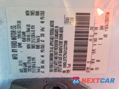 Zdjęcie 13 z 13 samochodu: 2016 FORD TRANSIT CONNECT XL VIN:NM0LS7E76G1237096 - miniatura