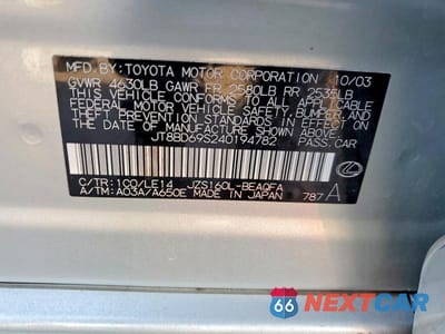 Zdjęcie 12 z 12 samochodu: 2004 LEXUS GS 300 BASE VIN:JT8BD69S240194782 - miniatura