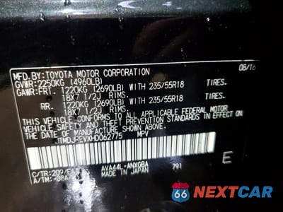 Zdjęcie 13 z 13 samochodu: 2017 TOYOTA RAV4 HYBRID LIMITED VIN:JTMDJREVXHD062775 - miniatura