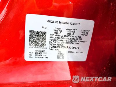 Zdjęcie 13 z 13 samochodu: 2024 CHEVROLET TRAVERSE VIN:1GNEVLKS4RJ209876 - miniatura