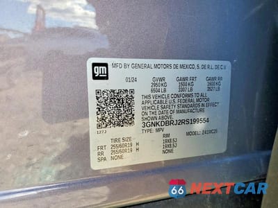 Zdjęcie 14 z 14 samochodu: 2024 CHEVROLET BLAZER 2LT VIN:3GNKDBRJ2RS199554 - miniatura