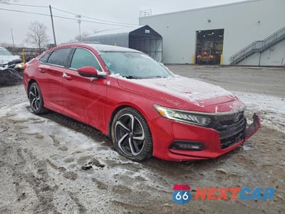 Czwarte zdjęcie samochodu z boku: 2019 HONDA ACCORD SPORT VIN:1HGCV2F38KA800586 - miniatura