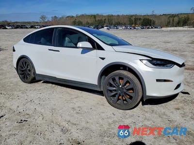 Czwarte zdjęcie samochodu z boku: 2022 TESLA MODEL X VIN:7SAXCDE58NF345094 - miniatura