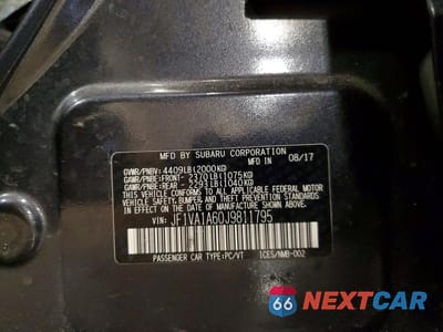 Zdjęcie 12 z 12 samochodu: 2018 SUBARU WRX VIN:JF1VA1A60J9811795 - miniatura
