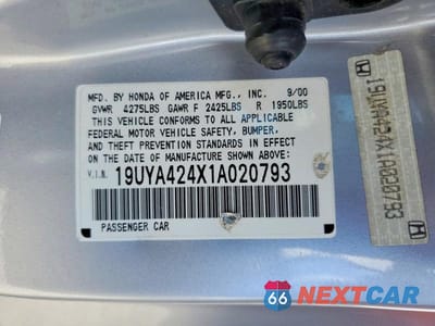Zdjęcie 12 z 12 samochodu: 2001 ACURA 3.2CL VIN:19UYA424X1A020793 - miniatura