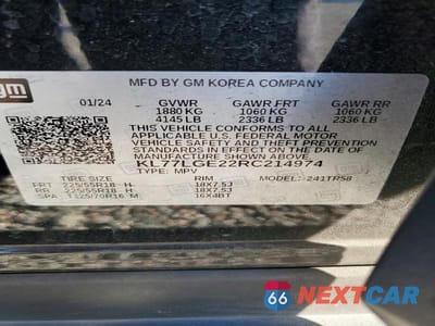 Zdjęcie 13 z 13 samochodu: 2024 CHEVROLET TRAX 1RS VIN:KL77LGE22RC214974 - miniatura