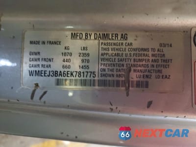 Zdjęcie 12 z 12 samochodu: 2014 SMART FORTWO PURE VIN:WMEEJ3BA6EK781775 - miniatura