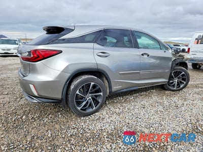 Trzecie zdjęcie samochodu z tyłu: 2019 LEXUS RX 450H BASE VIN:2T2BGMCAXKC032538 - miniatura