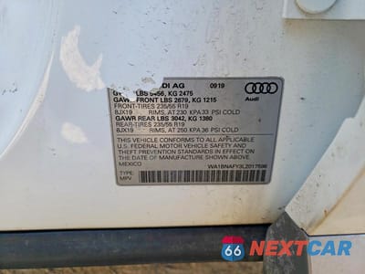 Zdjęcie 13 z 13 samochodu: 2020 AUDI Q5 PREMIUM PLUS VIN:WA1BNAFY3L2017598 - miniatura