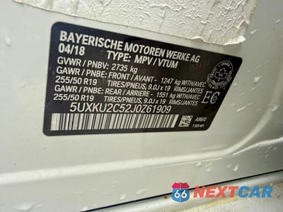 Zdjęcie 12 z 12 samochodu: 2018 BMW X6 XDRIVE35I VIN:5UXKU2C52J0Z61909 - miniatura