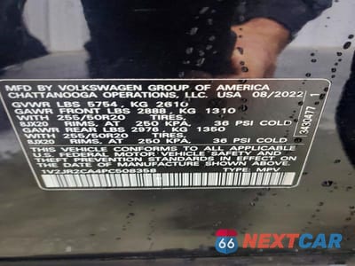 Zdjęcie 14 z 14 samochodu: 2023 VOLKSWAGEN ATLAS SE VIN:1V2JR2CA4PC508358 - miniatura