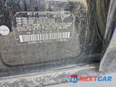 Zdjęcie 12 z 12 samochodu: 2019 SUBARU WRX LIMITED VIN:JF1VA1H64K9802038 - miniatura