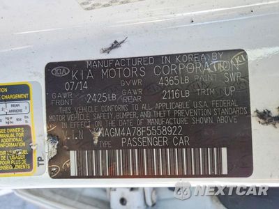 Zdjęcie 12 z 12 samochodu: 2015 KIA OPTIMA LX VIN:KNAGM4A78F5558922 - miniatura