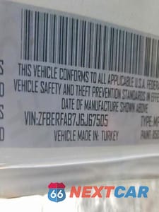 Zdjęcie 14 z 14 samochodu: 2018 RAM PROMASTER CITY UTILITY / SERVICE VAN VIN:ZFBERFAB7J6J67505 - miniatura