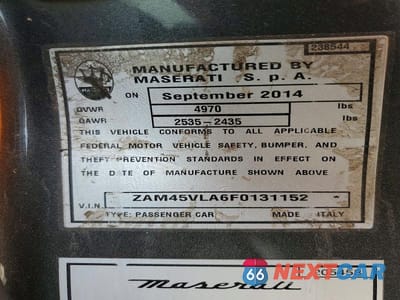 Zdjęcie 13 z 13 samochodu: 2015 MASERATI GRANTURISMO S VIN:ZAM45VLA6F0131152 - miniatura