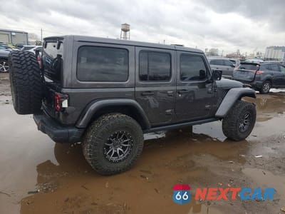 Trzecie zdjęcie samochodu z tyłu: 2019 JEEP WRANGLER UNLIMITED RUBICON VIN:1C4HJXFN6KW671295 - miniatura