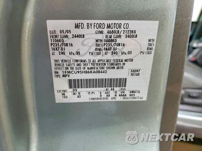 Zdjęcie 12 z 12 samochodu: 2006 FORD ESCAPE HEV VIN:1FMCU95H86KA08442 - miniatura