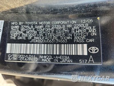 Zdjęcie 12 z 13 samochodu: 2006 TOYOTA PRIUS BASE VIN:JTDKB20U063139683 - miniatura