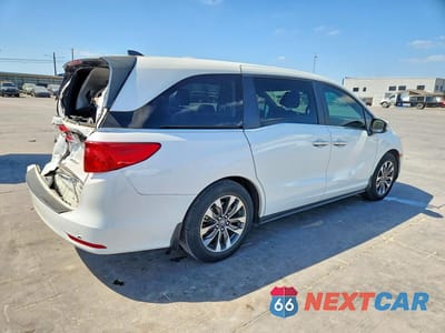 Trzecie zdjęcie samochodu z tyłu: 2023 HONDA ODYSSEY EXL VIN:5FNRL6H65PB035915 - miniatura