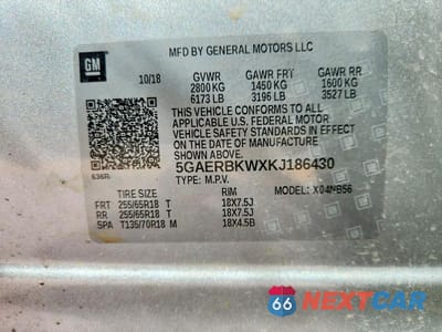Zdjęcie 13 z 13 samochodu: 2019 BUICK ENCLAVE ESSENCE VIN:5GAERBKWXKJ186430 - miniatura