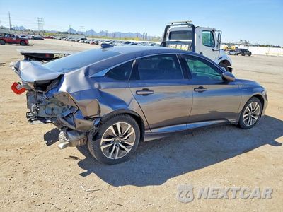 Trzecie zdjęcie samochodu z tyłu: 2018 HONDA ACCORD HYBRID VIN:1HGCV3F11JA010842 - miniatura
