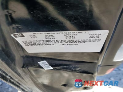 Zdjęcie 13 z 13 samochodu: 2006 BUICK LACROSSE CXL VIN:2G4WD582261199272 - miniatura