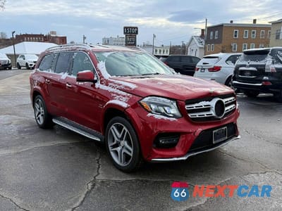 Czwarte zdjęcie samochodu z boku: 2017 MERCEDES-BENZ GLS 550 4MATIC VIN:4JGDF7DE0HA856222 - miniatura