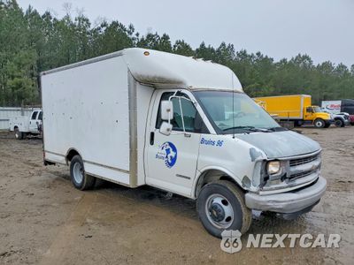 Czwarte zdjęcie samochodu z boku: 2000 CHEVROLET EXPRESS G3500 DELIVERY TRUCK VIN:1GBHG31R4Y1162642 - miniatura