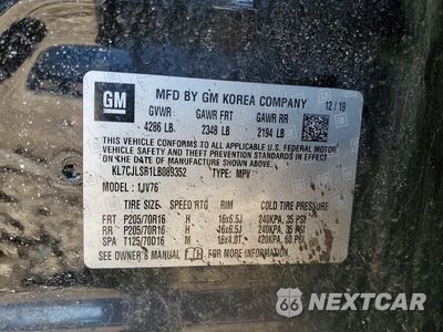 Zdjęcie 13 z 13 samochodu: 2020 CHEVROLET TRAX 1LT VIN:KL7CJLSB1LB089352 - miniatura