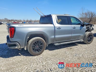 Trzecie zdjęcie samochodu z tyłu: 2021 GMC SIERRA K1500 ELEVATION VIN:1GTP9CEK2MZ447575 - miniatura