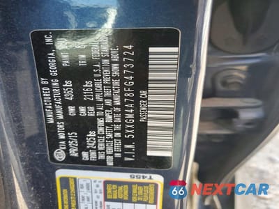 Zdjęcie 12 z 12 samochodu: 2015 KIA OPTIMA LX VIN:5XXGM4A78FG473724 - miniatura