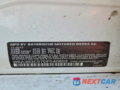 Zdjęcie 12 z 12 samochodu: 2013 BMW 328 XI VIN:WBA3B3C57DF540803 - miniatura