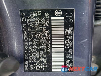 Zdjęcie 12 z 12 samochodu: 2013 TOYOTA PRIUS FOUR VIN:JTDKN3DU3D1658775 - miniatura
