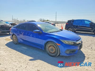 Czwarte zdjęcie samochodu z boku: 2018 HONDA CIVIC LX VIN:19XFC2F51JE010612 - miniatura
