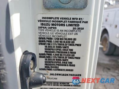 Zdjęcie 13 z 13 samochodu: 2019 ISUZU NPR XD DUMP FLATBED TRUCK VIN:JALC4W162K7K01429 - miniatura