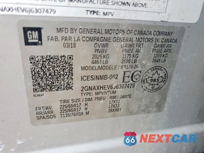 Zdjęcie 13 z 13 samochodu: 2018 CHEVROLET EQUINOX LS VIN:2GNAXHEV6J6307479 - miniatura